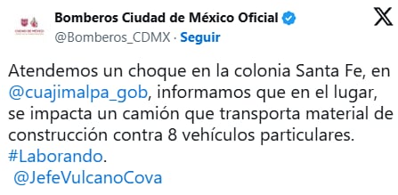 ob3icwpj7fbrrdrgqfkicmyjjq Choque múltiple en la México-Toluca: camión de carga impacta vehículos en Santa Fe