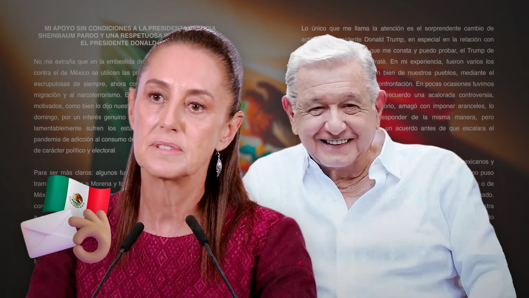 Sheinbaum reacciona al respaldo de AMLO tras carta sobre injerencismo