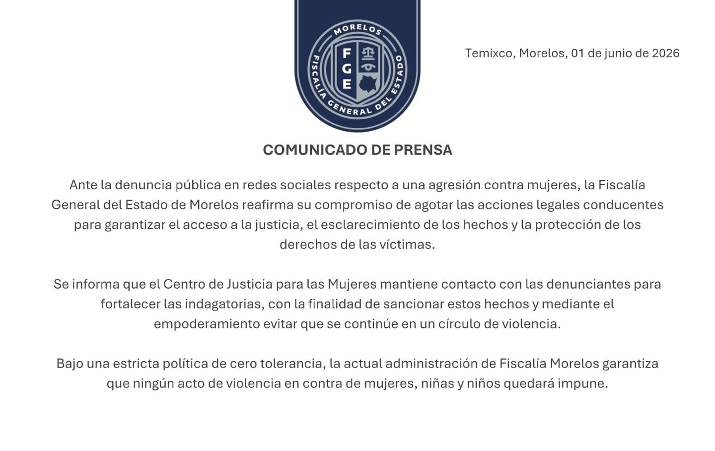 prkp4k4k2zhtll5qdwujm5cuxa FGE Morelos investiga agresiones contra Paula Fajardo.