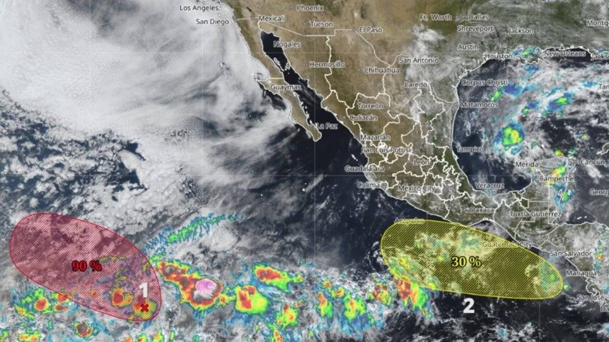 SMN vigila a Amanda y Boris, posibles ciclones en el Pacífico