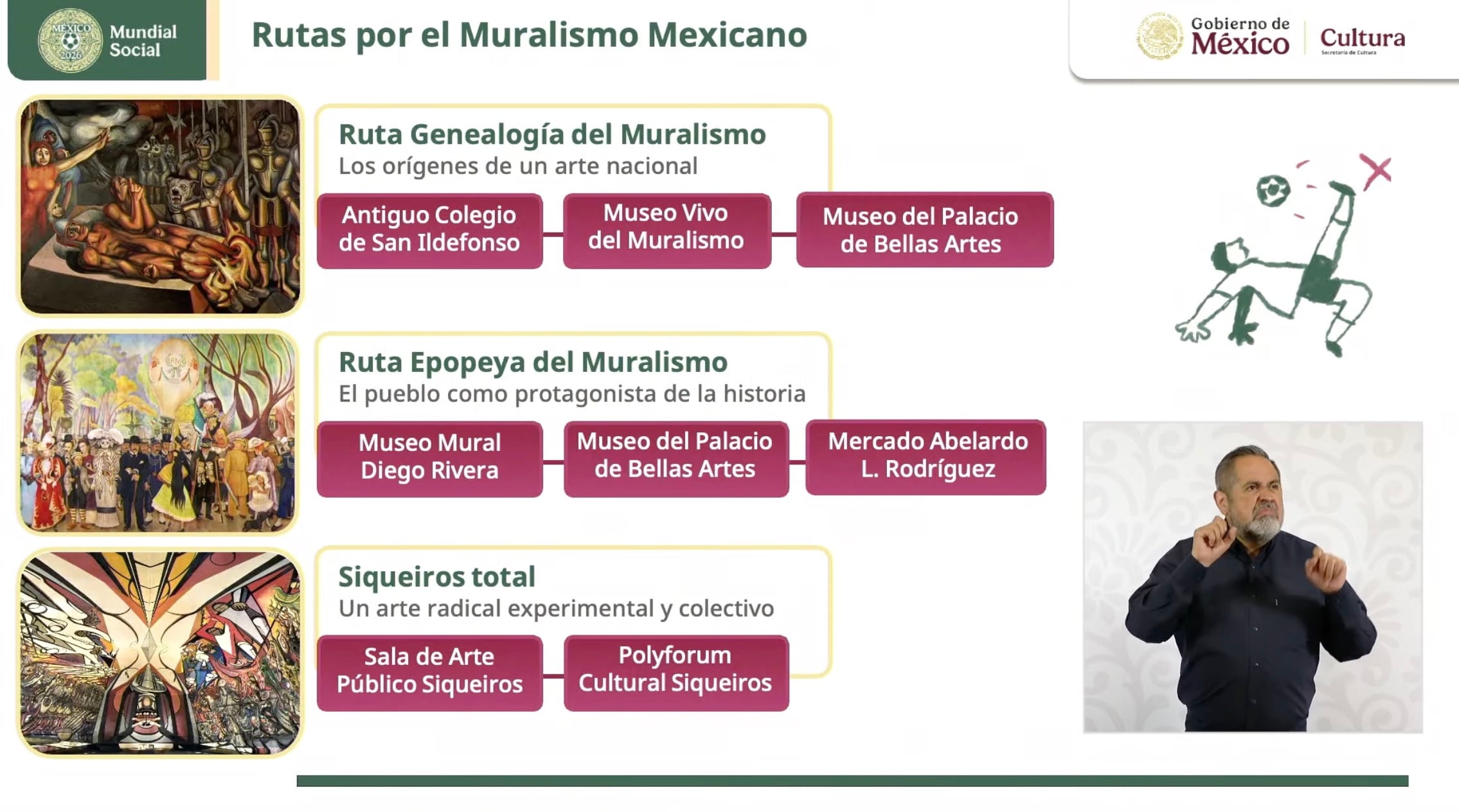 Secretaría de Cultura presenta agenda cultural para el Mundial 2026