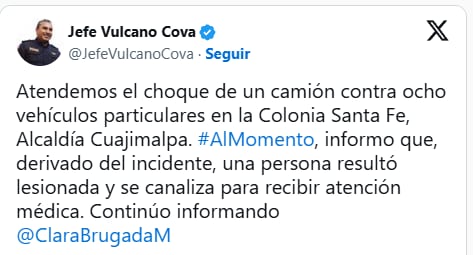 tt7acgd325h53lndj5xx27dtsu Choque múltiple en la México-Toluca: camión de carga impacta vehículos en Santa Fe