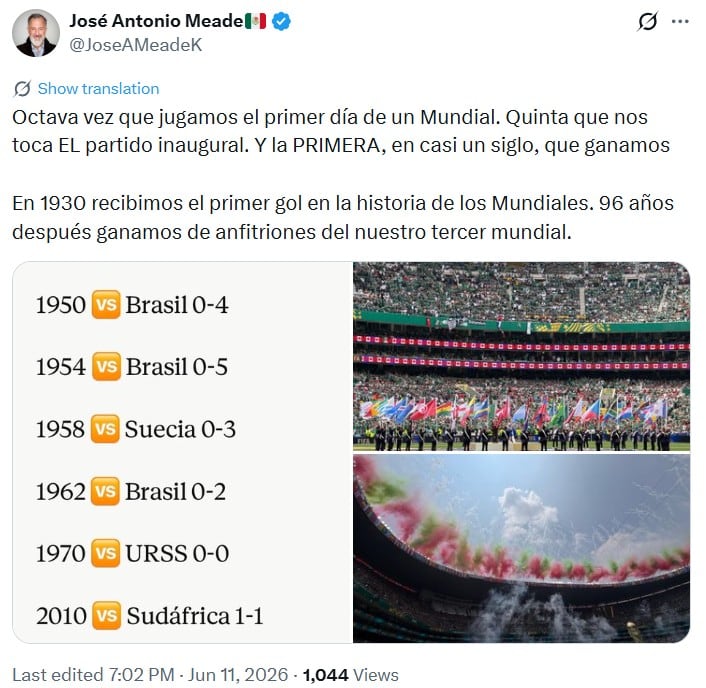 uli7yk5fp5gznmy2kbgwobcmc4 José Antonio Meade analiza con un dato clave el triunfo de México en el Mundial 2026