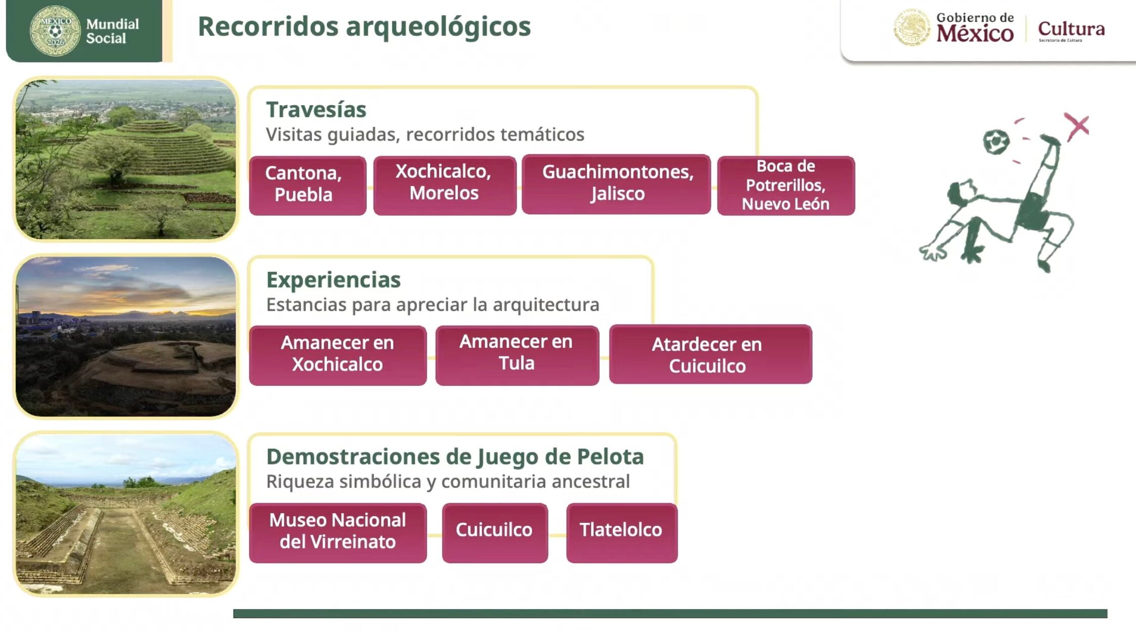 Secretaría de Cultura presenta agenda cultural para el Mundial 2026