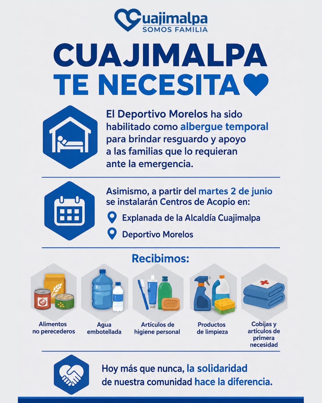 zpoz3kgqhrbvll55ik23nrgh7y Cuajimalpa instala albergue tras fuertes lluvias en CDMX.