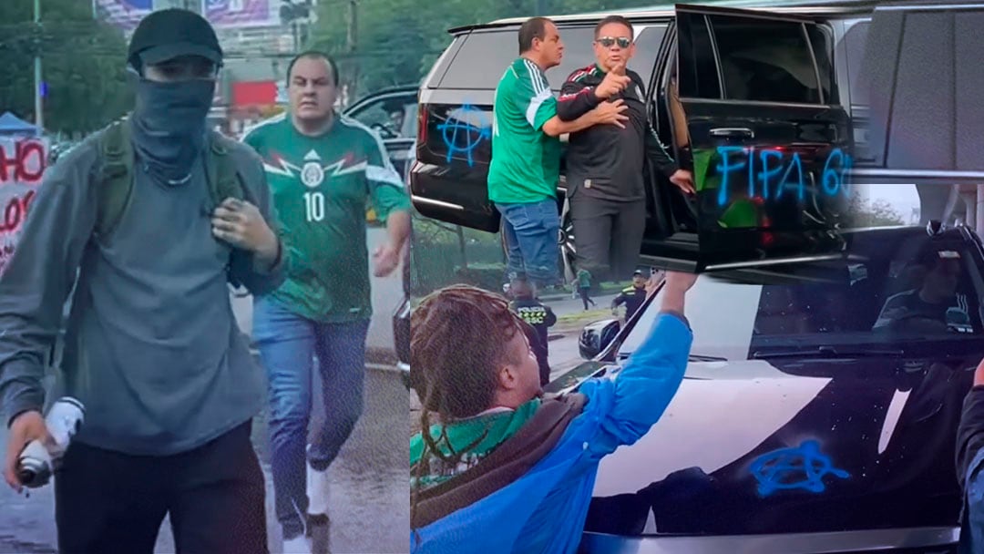 Vandalizan camioneta de Cuauhtémoc Blanco