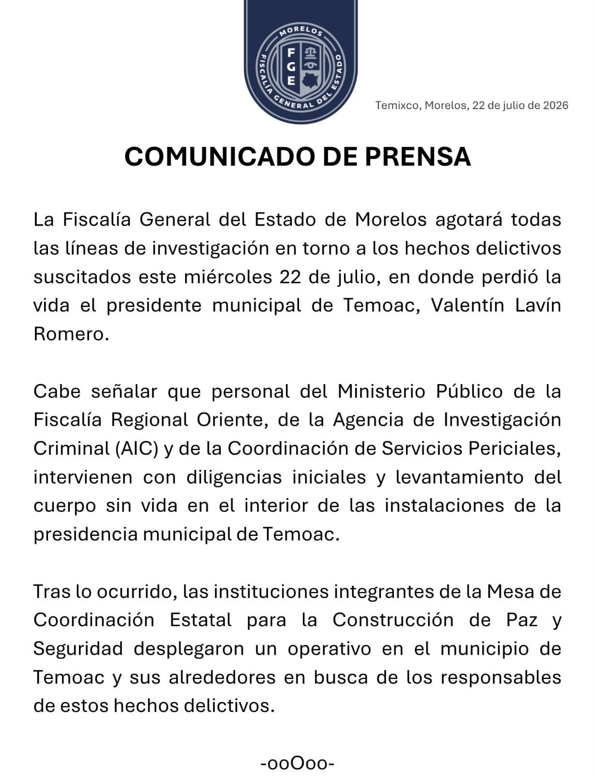 Atacan a balazos a Valentín Lavín Romero, alcalde de Temoac, Morelos