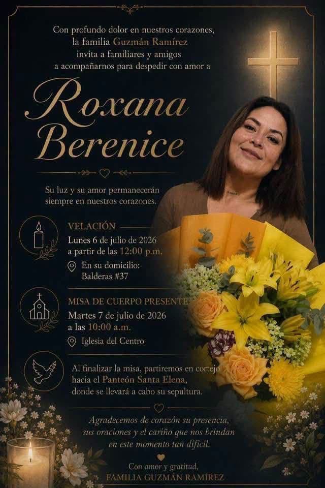 Exequias de Roxana Guzmán