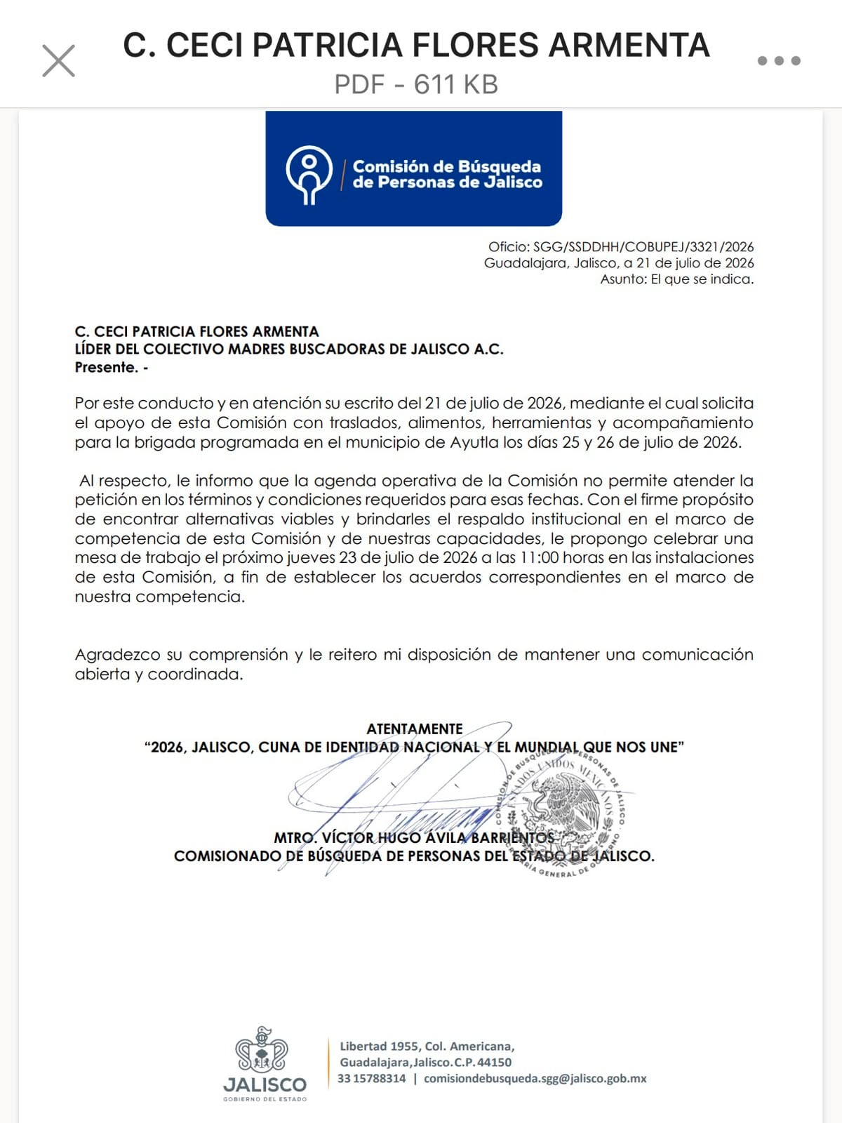 Ceci Flores denuncia omisión de autoridades tras hallar restos óseos calcinados en Jalisco