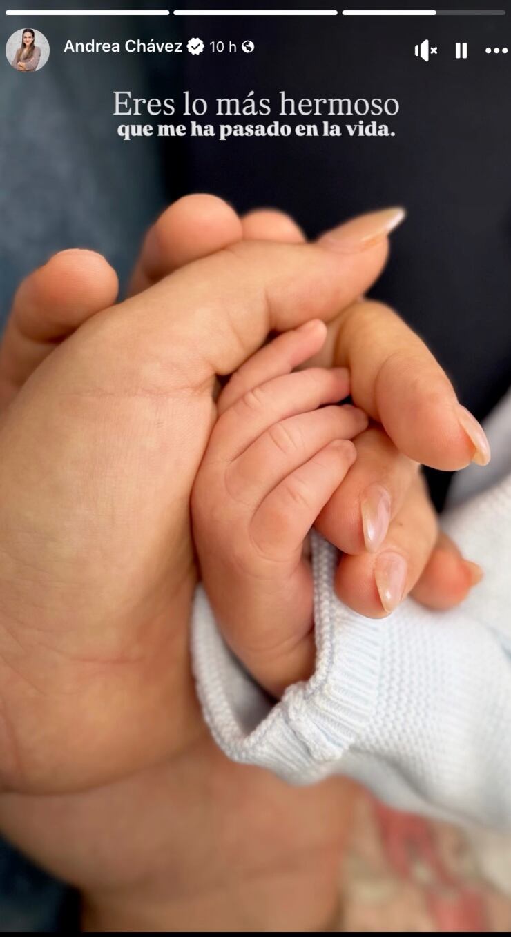 bma2xw2455gyjel6h2lmuwzshy Andrea Chávez anuncia el nacimiento de su hijo Emiliano