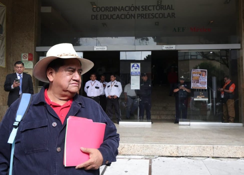 Pedro Hernández, dirigente de la CNTE.