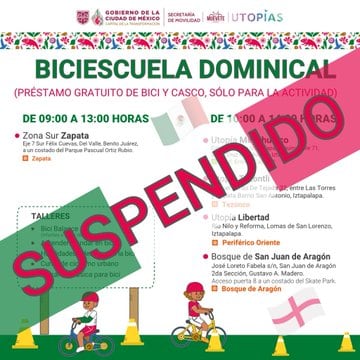El México vs Inglaterra obliga a suspender el Paseo Dominical del 5 de julio