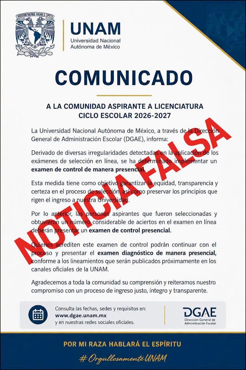 jv4wsdqk3zfjzfxroja2j33vxa Comunicado falso de la UNAM