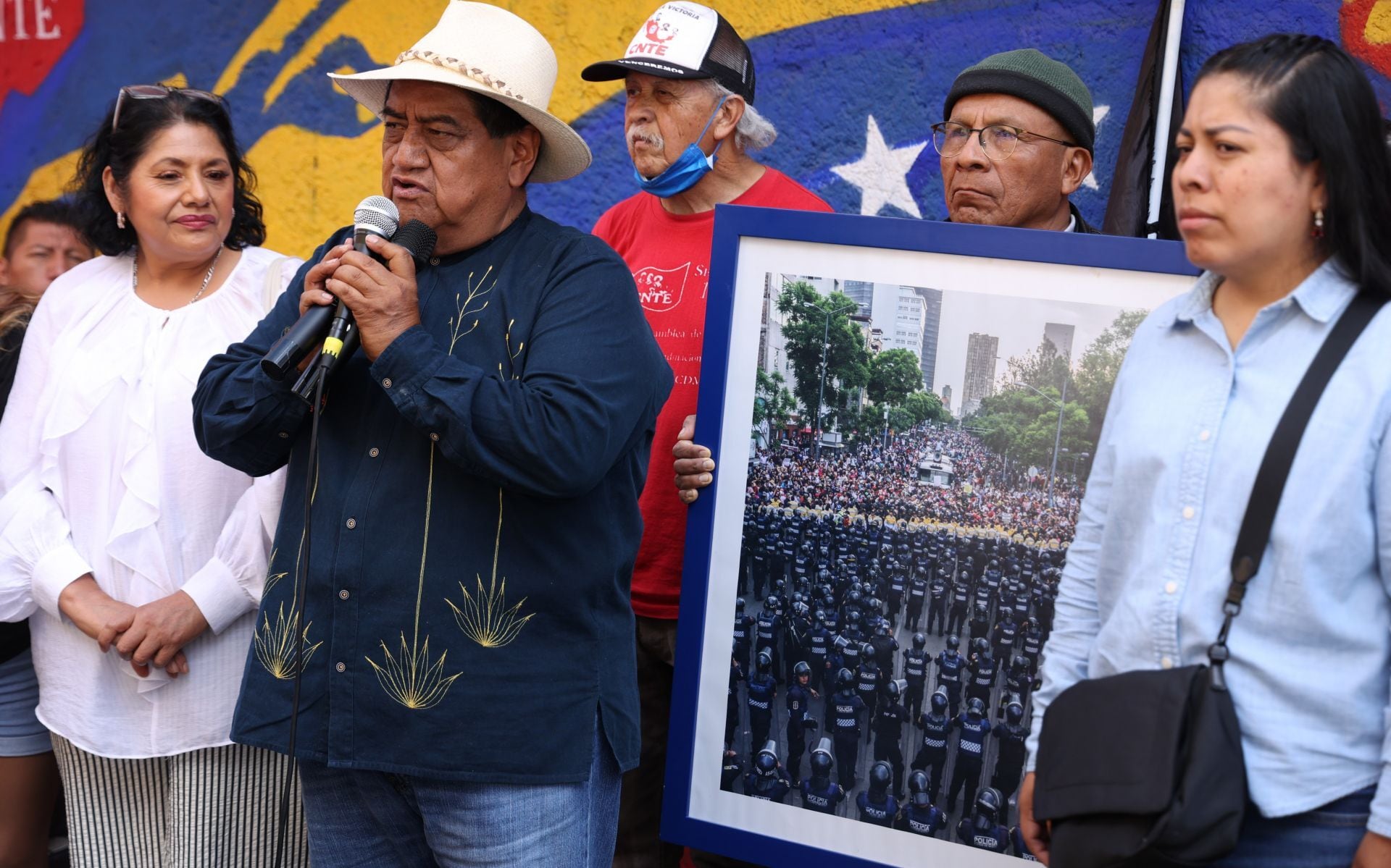 Pedro Hernández, dirigente de la CNTE.