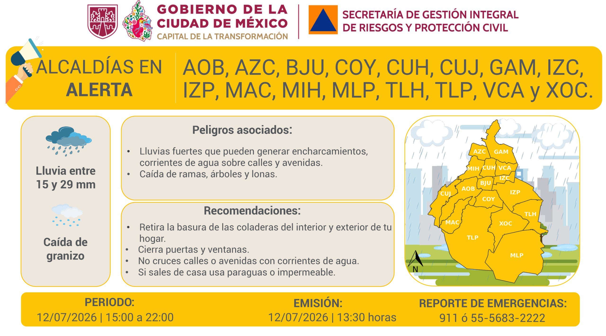 CDMX activa Alerta Amarilla por altas temperaturas en estas alcaldías