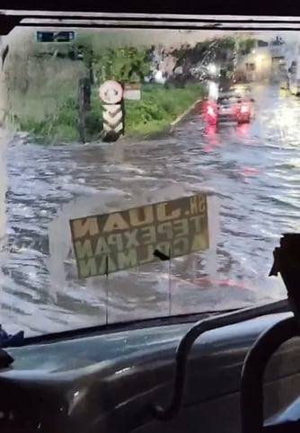 Paradero de Indios Verdes queda bajo el agua tras alerta roja por lluvias en la GAM