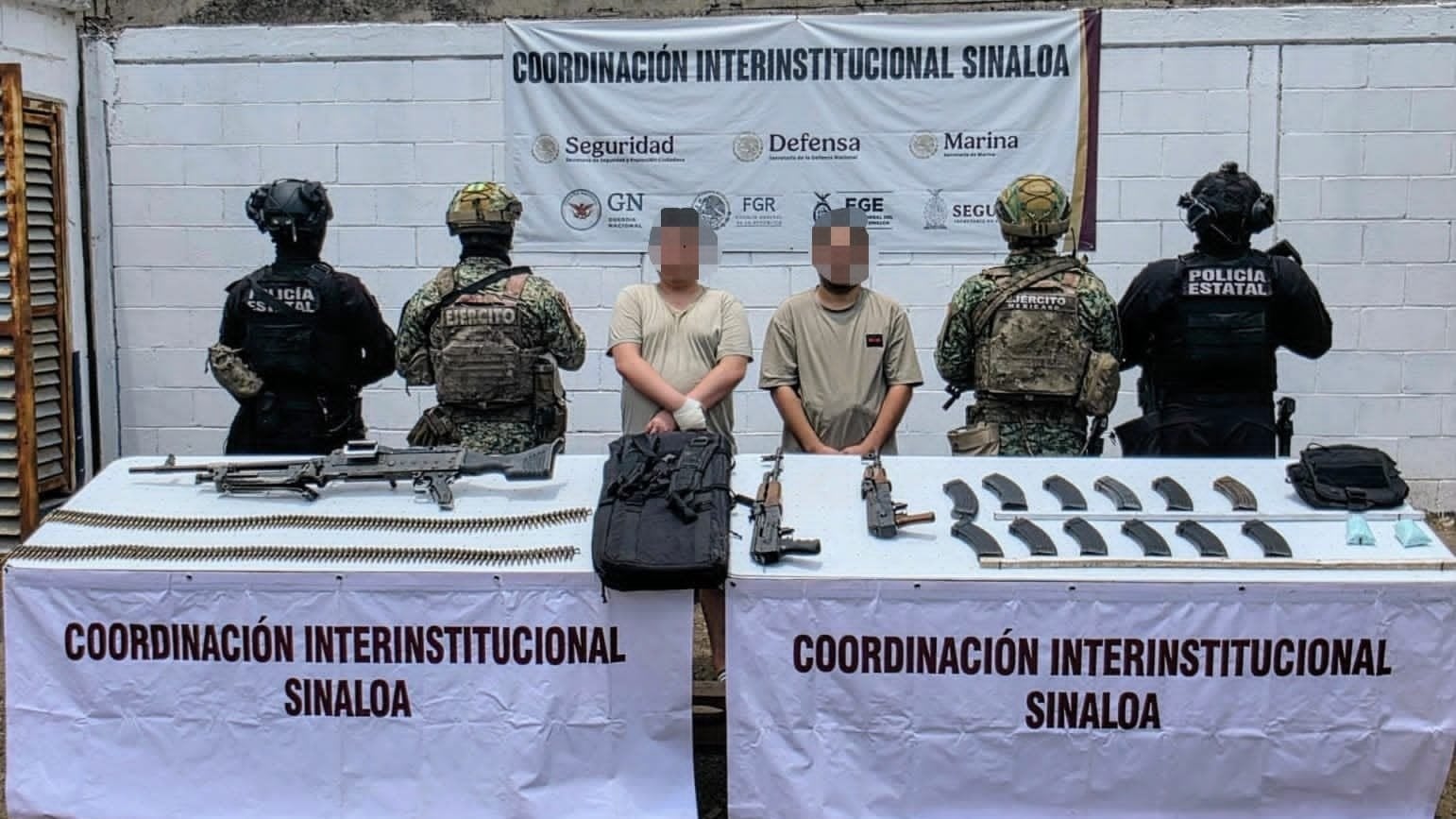 Detienen a dos presuntos implicados en atentado contra diputados de MC en Culiacán