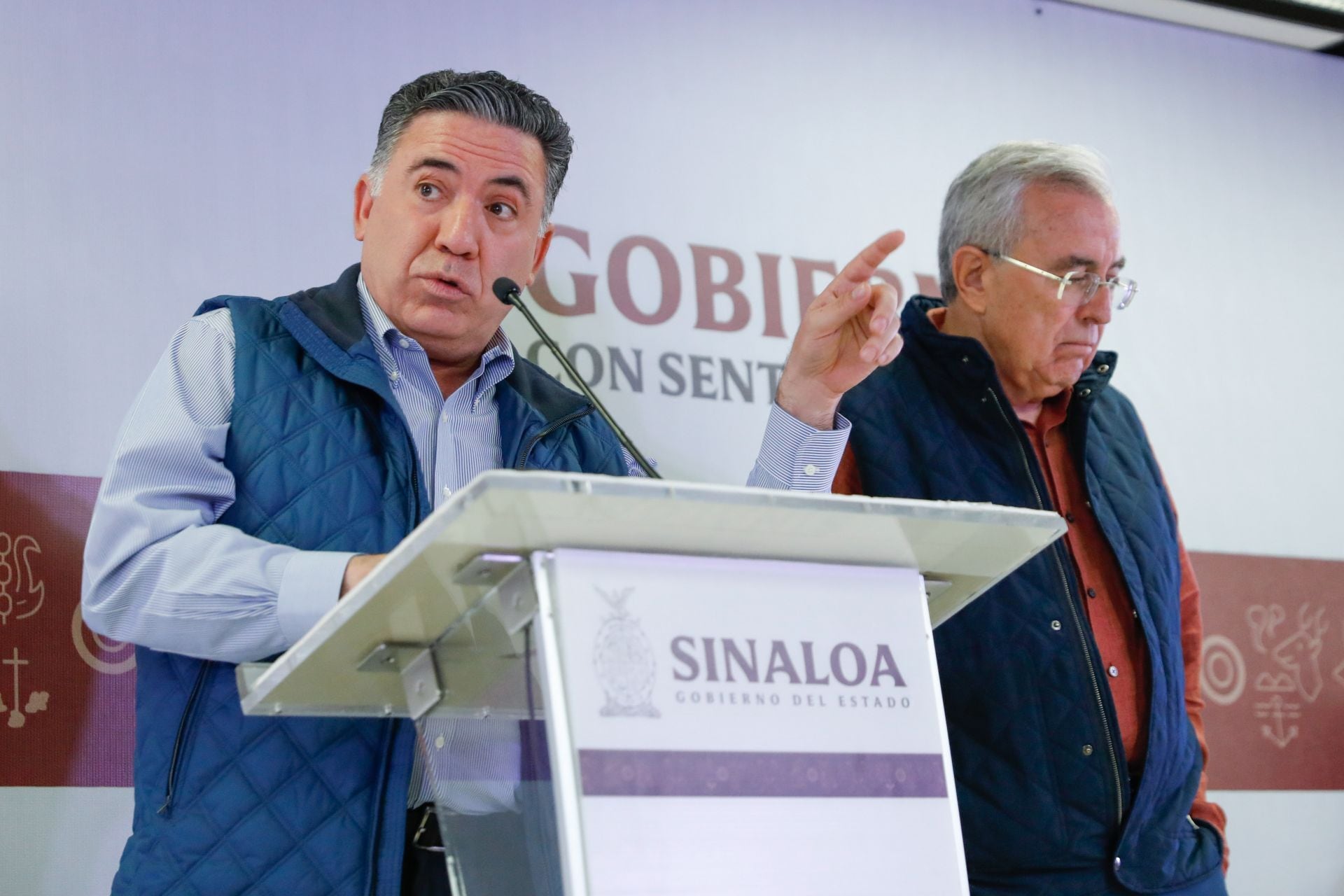 Enrique Inzunza Cázarez, exsecretario de Gobierno de Sinaloa, y Rubén Rocha Moya, ex gobernador de Sinaloa