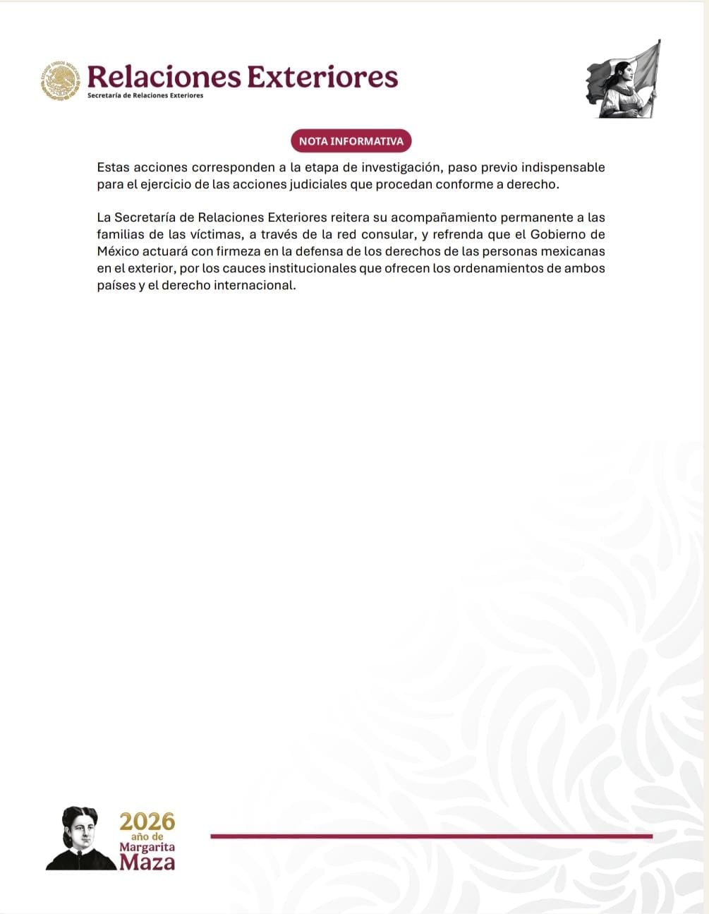 SRE revela la ruta de denuncia tras muertes de mexicanos relacionadas con ICE en Estados Unidos