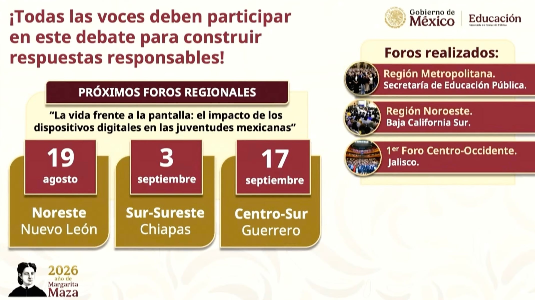 México abre debate sobre el uso de dispositivos digitales en las escuelas con nuevos foros