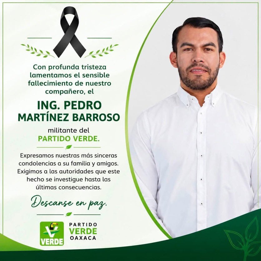 Fiscalía de Oaxaca investiga asesinato del exalcalde Pedro Martínez Barroso de San Juan Cacahuatepec