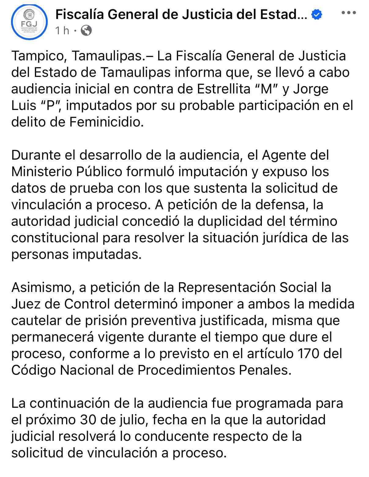 La audiencia del caso Dafne Zapata se retrasa por petición de la defensa