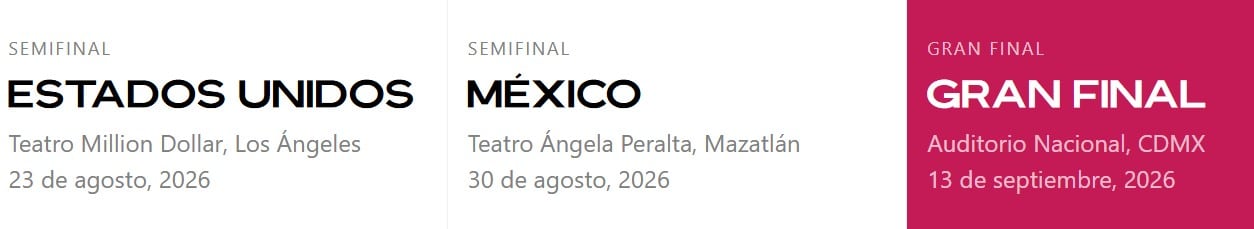 México Canta 2026: cuándo son las semifinales y la final del concurso