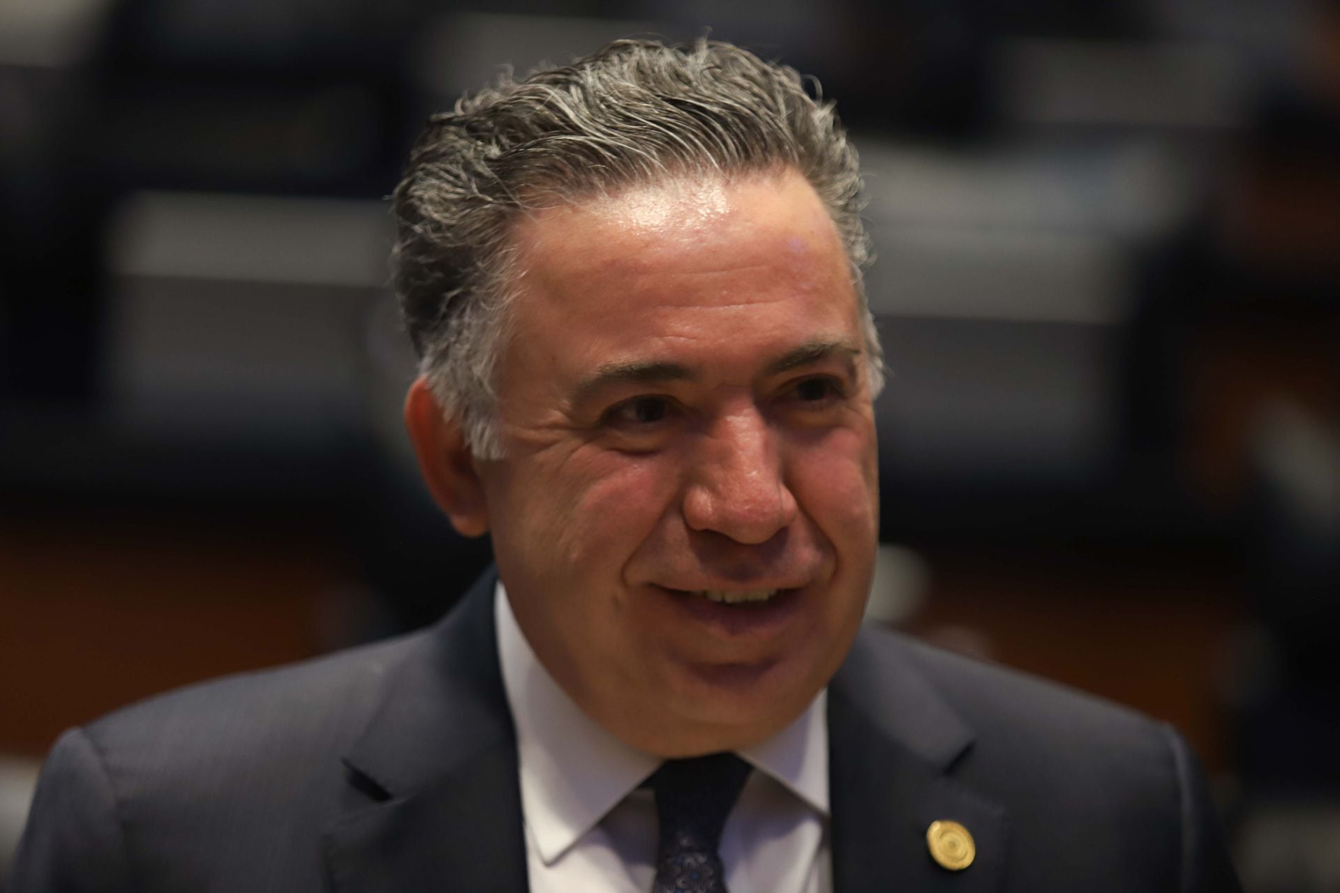 El senador Enrique Inzunza durante la Sesión Ordinaria en el Senado de la República.