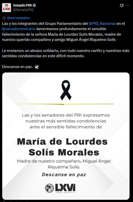 5qnlct5m2ngzxbw3bwzogtb37q Muere madre de Miguel Ángel Riquelme, alcalde de Torreón