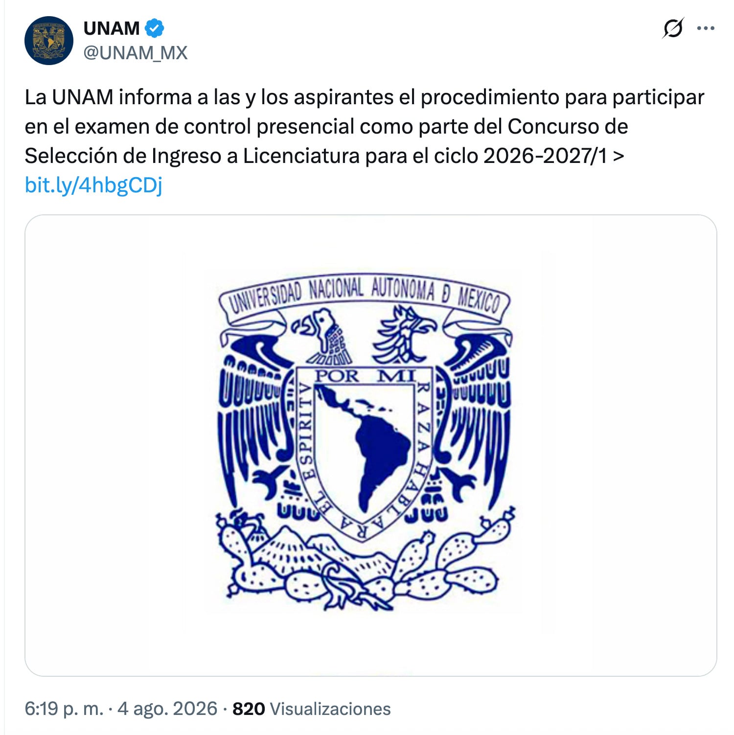 Ya hay fecha: la UNAM revela cuándo y dónde será el examen de control