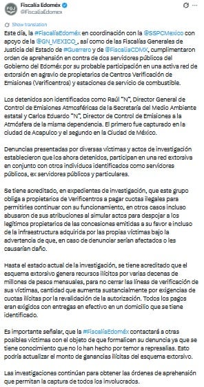 Detienen a Raúl Piña Horta, funcionario del Edomex, por presunta extorsión