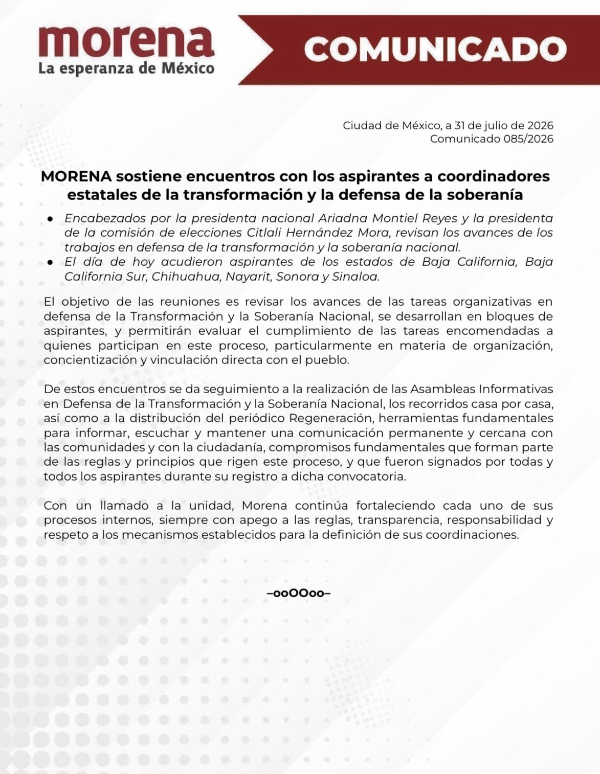 e4sa72f2hnb4xgamck6db53jqe Morena evalúa a sus aspirantes a gubernaturas rumbo a las elecciones de 2027