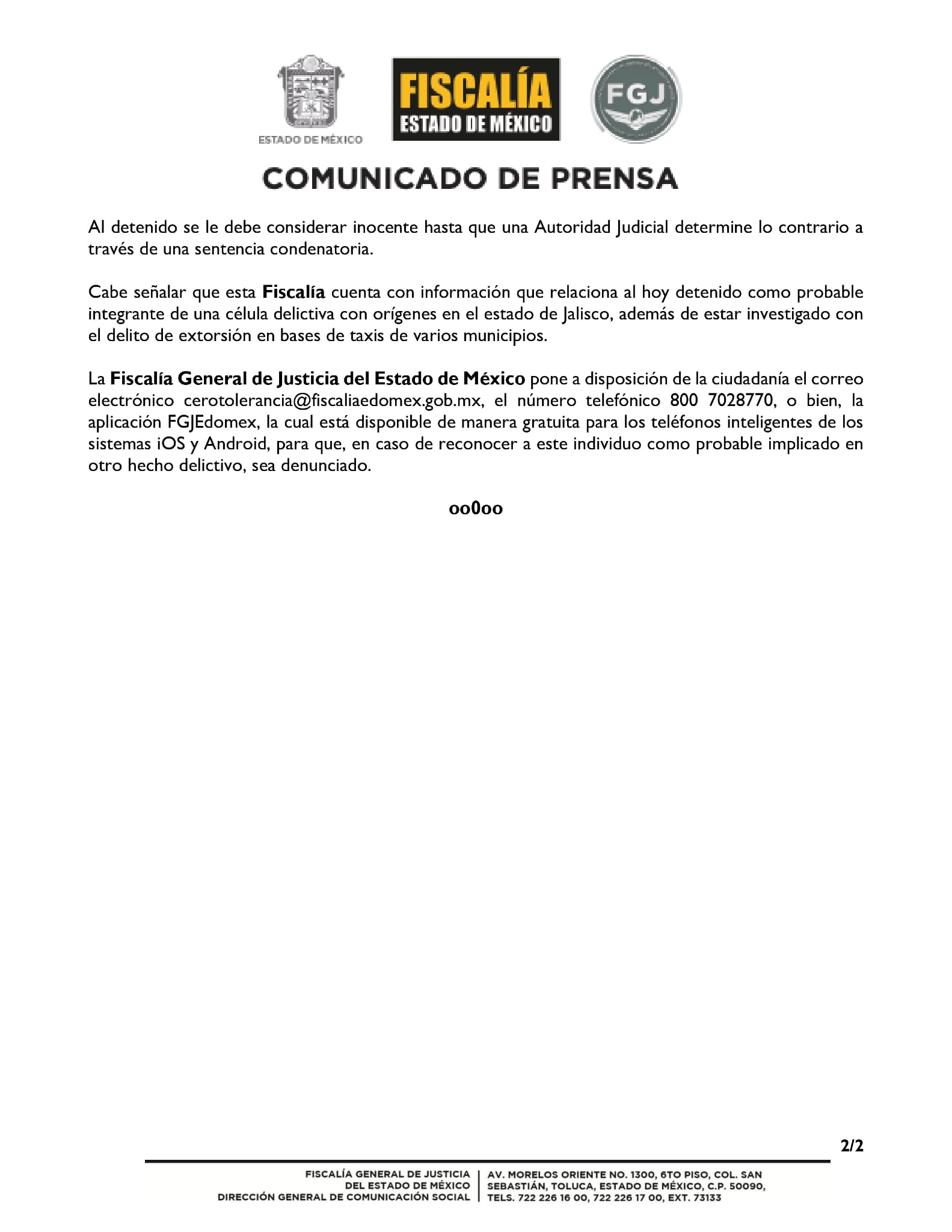 Cae “El Plátano”, presunto generador de violencia en Zinacantepec y Almoloya