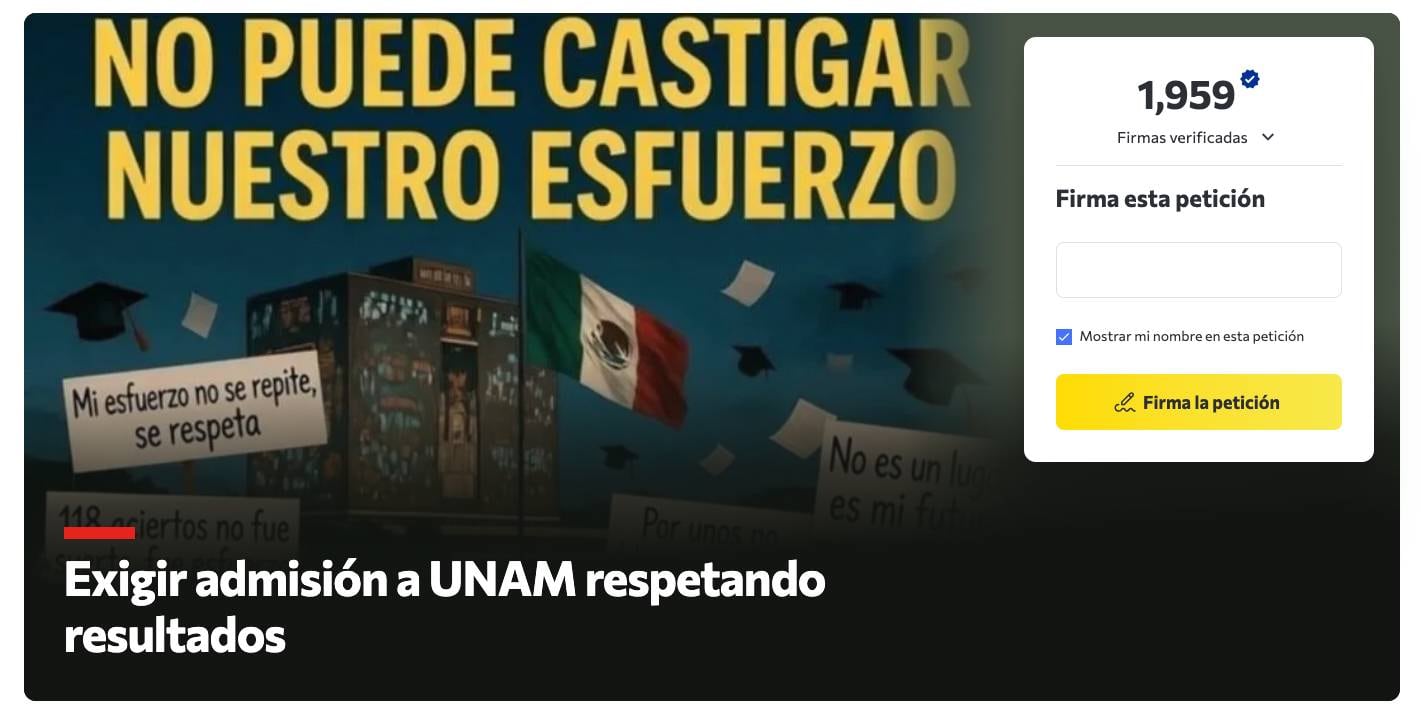 Petición en Change.org