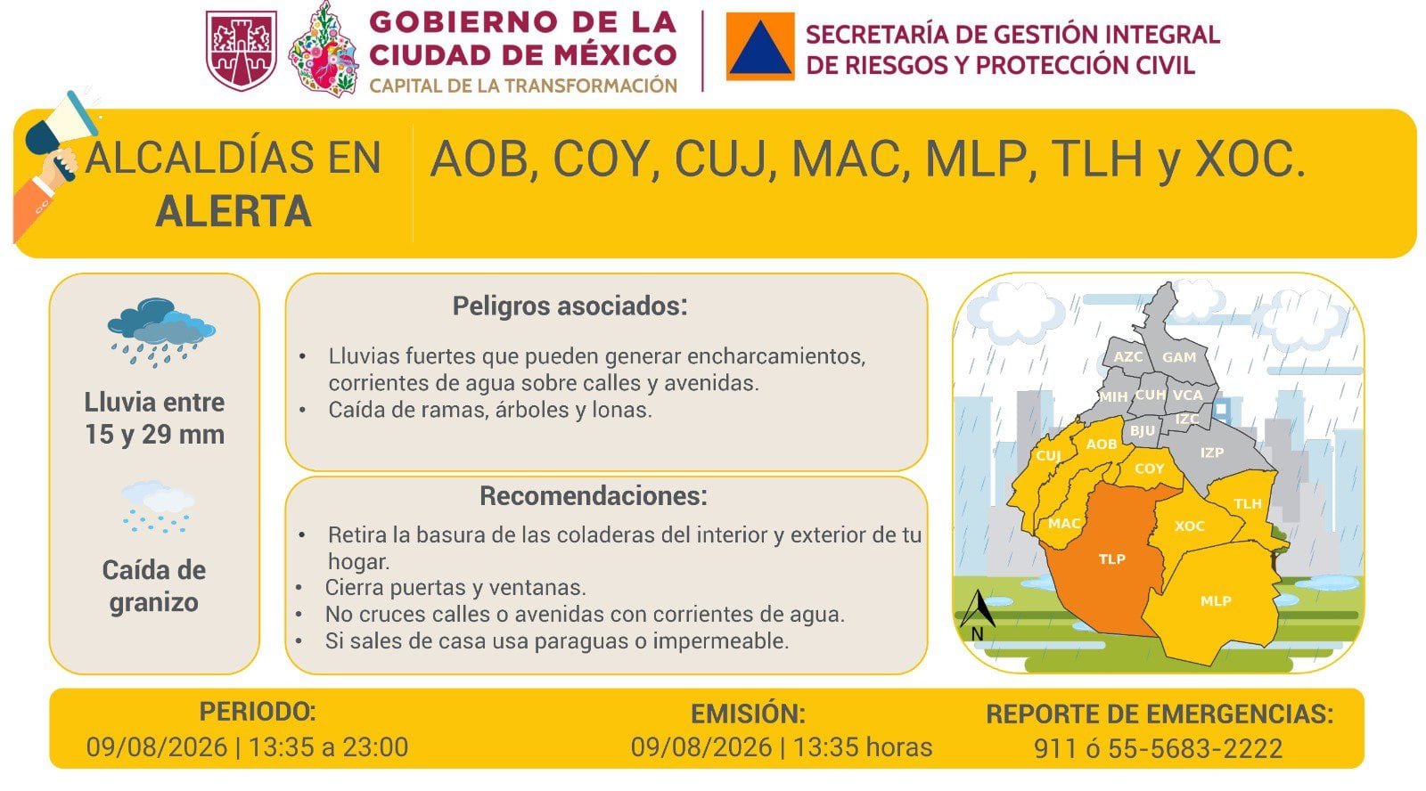kv4726nwkjgqjcipvyrhzajwai SGIRPC informa sobre lluvia en la CDMX.