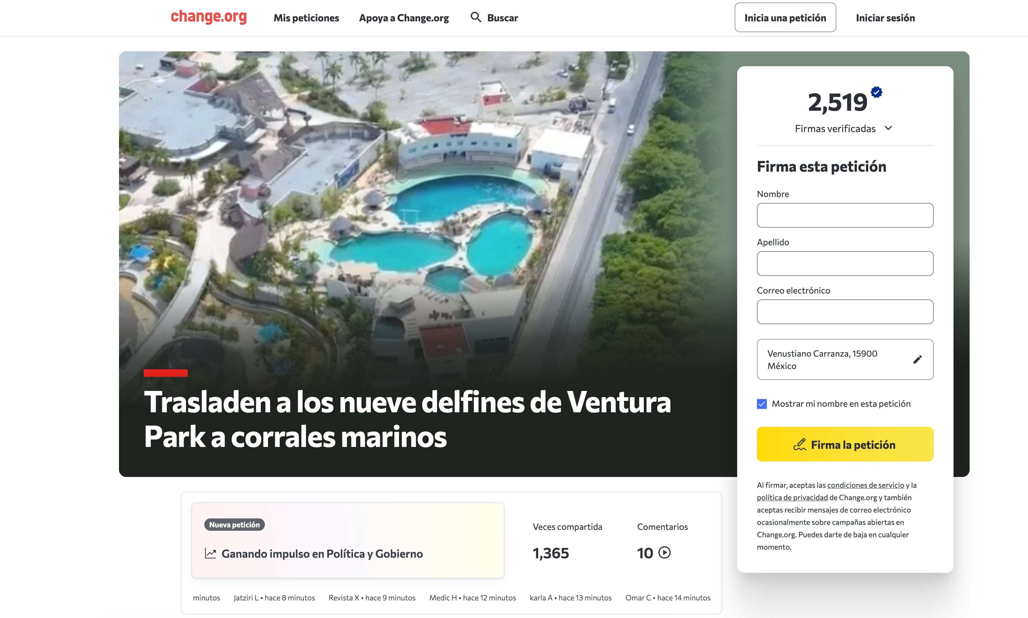 sj3ulgarbnabvi5prvf2cria2a Abren petición para rescatar a los delfines de Dolphin Discovery en Quintana Roo