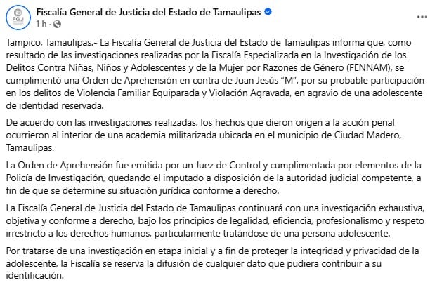 xtswybjo3fevbjng4eao3ik7me Detienen a Juan Jesús, extrabajador de la Academia Doenitz, relacionado con el caso Dafne Zapata
