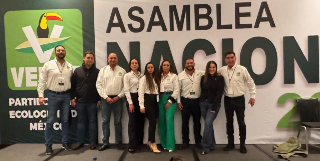 Regresa delegación chihuahuense del PVEM tras participar en la Asamblea Nacional 2026