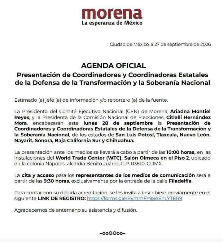 Morena define hoy a coordinador de Chihuahua