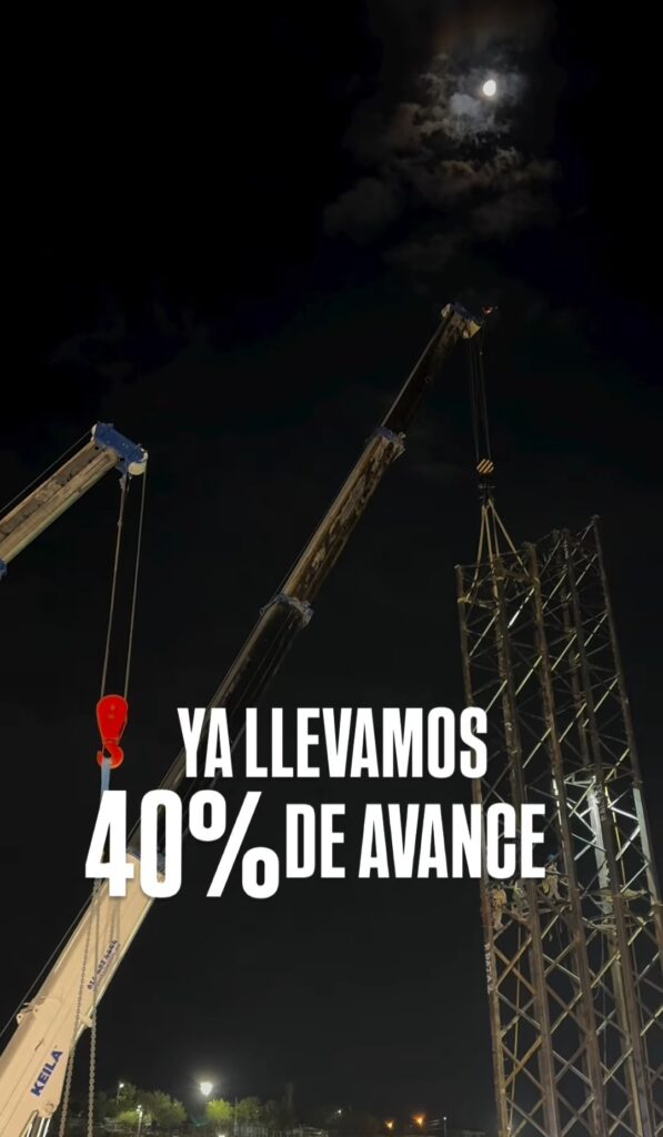 Supervisa Bonilla avance de Gaza flotante