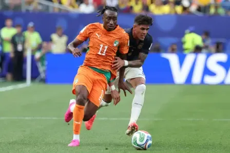 6abceff75ca45 Yan Diomande, con la camiseta de Costa de Marfil