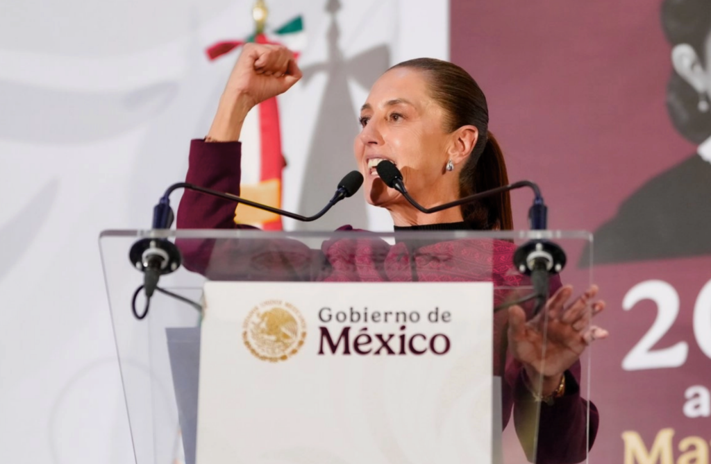 Sheinbaum en Puebla: “ninguna potencia extranjera” puede definir el destino de México