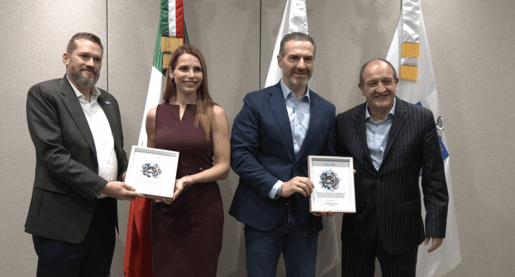 Monterrey recibe reconocimiento de UNICEF por labor infantil