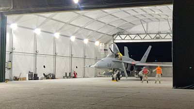 Dos cazas F-18 españoles se activan en Rumanía ante una alerta por drones rusos en la frontera con Ucrania