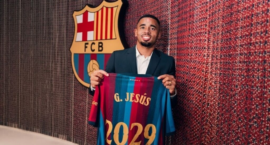 Gabriel Jesus llega al FC Barcelona y firma hasta 2029