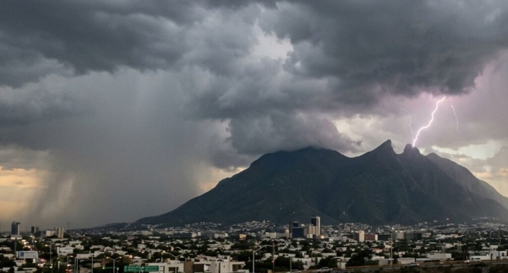 Prevén chubascos y tormentas eléctricas en Nuevo León