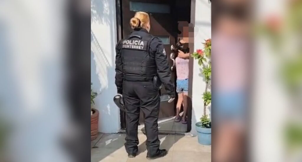 Halla Policía a menor que caminaba sola en el sur de Monterrey