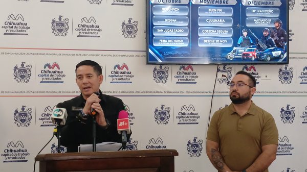 Alistan operativo de fin de año para reforzar seguridad en Chihuahua