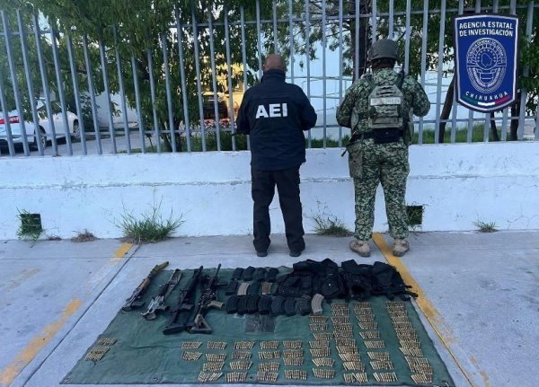 Aseguran armas largas y parque tras enfrentamiento en Nonoava