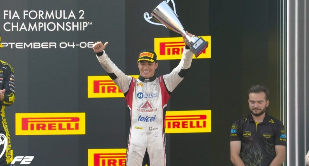 Noel León alcanza 3.º lugar en histórico podio de Monza en F2